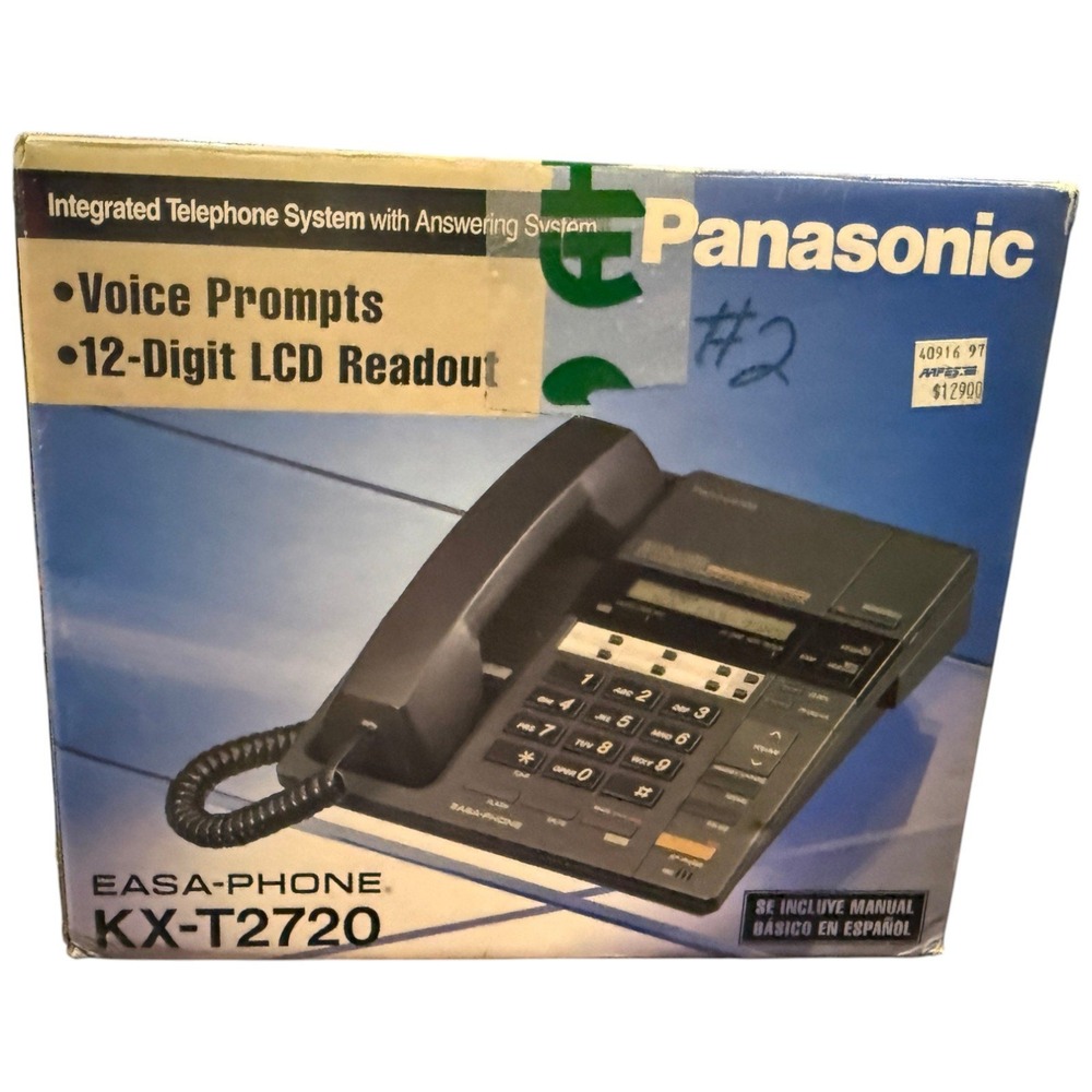 Vintage Panasonic KX-T2720 EASA-PHONE Answering System Corded Phone Heritage New